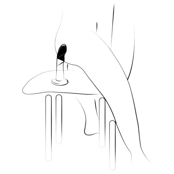 ROMP Piccolo - taipuisa dildo - silikoni - sininen/violetti