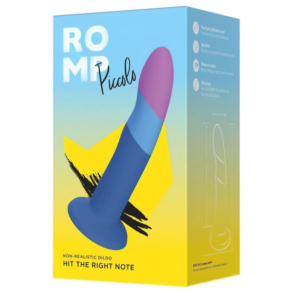 ROMP Piccolo - taipuisa dildo - silikoni - sininen/violetti
