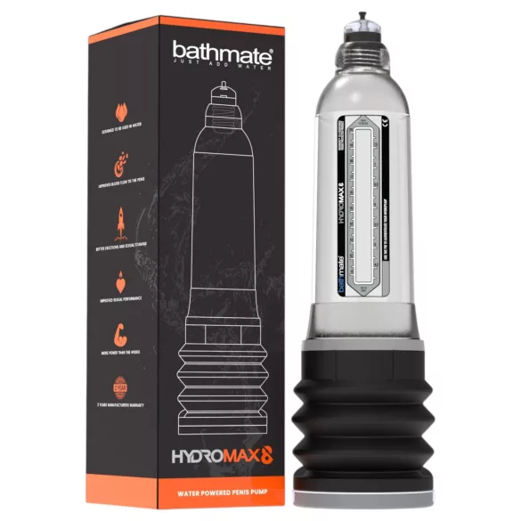 Bathmate Hydromax8 - vesipumppu (läpinäkyvä)