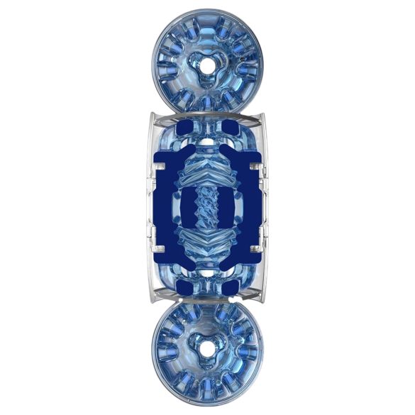 Fleshlight Quickshot Turbo - matkakokoinen masturbaattori - sininen
