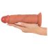 Realistixxx – aidon tuntuinen, kaksikerroksinen dildo (luonnollinen)