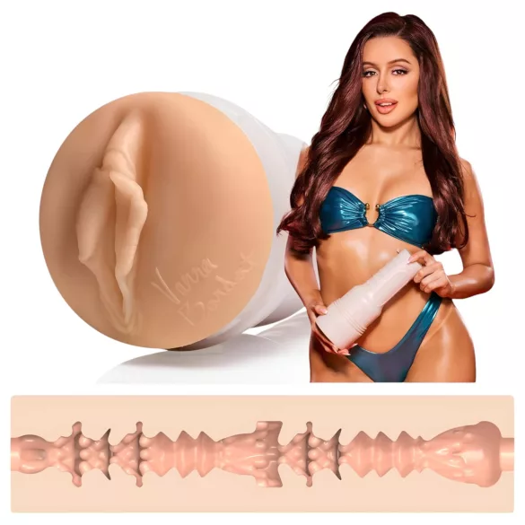 Fleshlight Vanna Bardot - tekorealistinen vagina - vaalea
