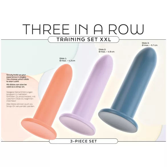 You2Toys - Three in a Row - dildoharjoittelusetti - 3 kpl (värikäs)