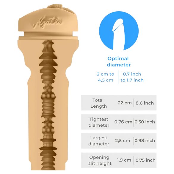 Kiiroo Agatha Vega - masturbointilaite - PowerBlow yhteensopiva - luonnollinen