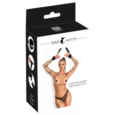 Bad Kitty - oveen ripustettava rannekiinnityssarja (musta)