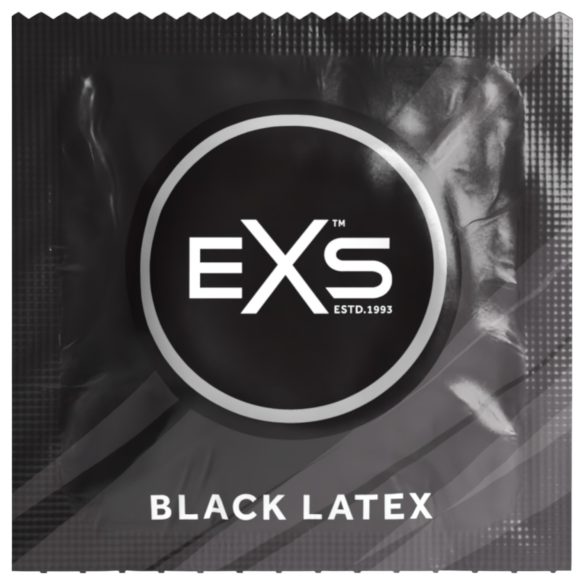 EXS Mustat kondomit - 12 kpl