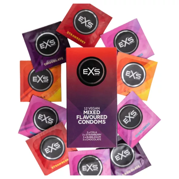 EXS - kondomi - sekoitetut maut - 12 kpl