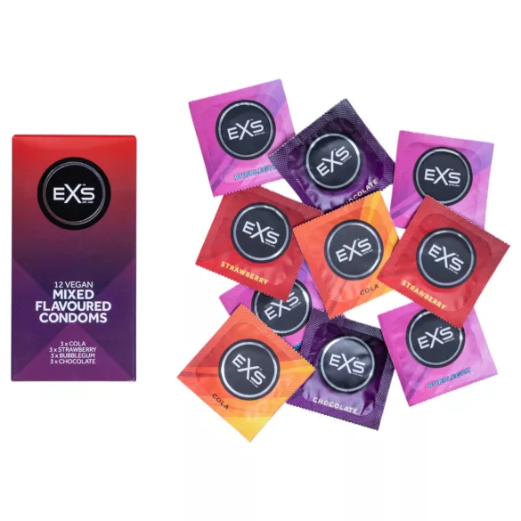EXS - kondomi - sekoitetut maut - 12 kpl
