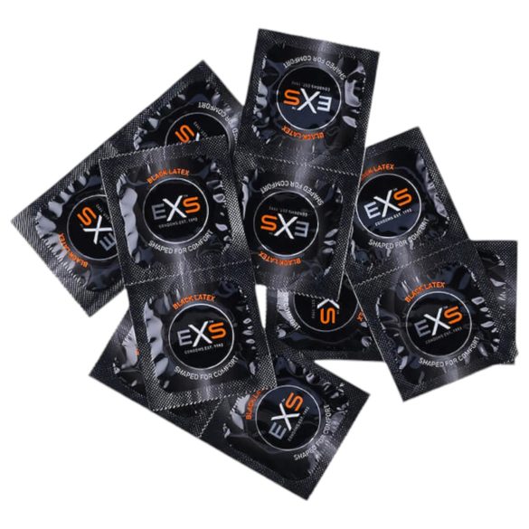 EXS Black - lateksikondomi - musta (100 kpl)