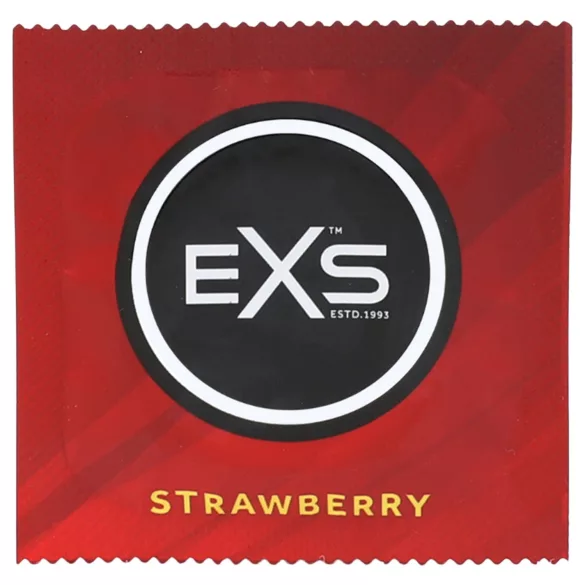 EXS Strawberry - mansikanmakuinen kondomi (100 kpl)