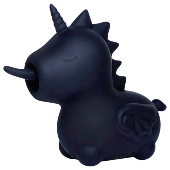 Unihorn Wild Spirit - ladattava unicorn-vibraattori (musta)