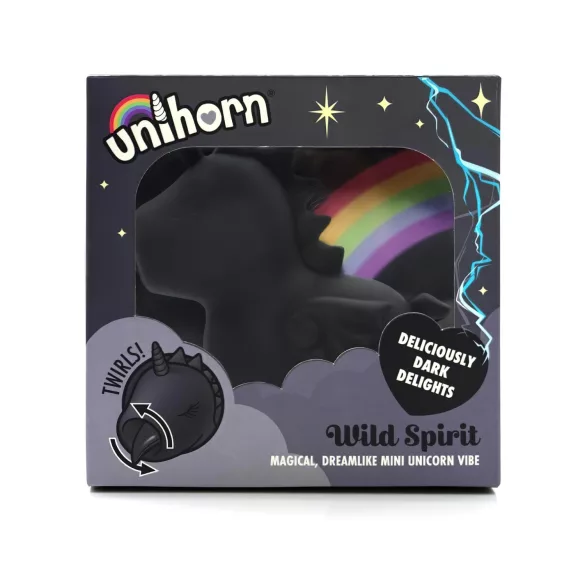 Unihorn Wild Spirit - klitoriskiihotin - USB ladattava - musta