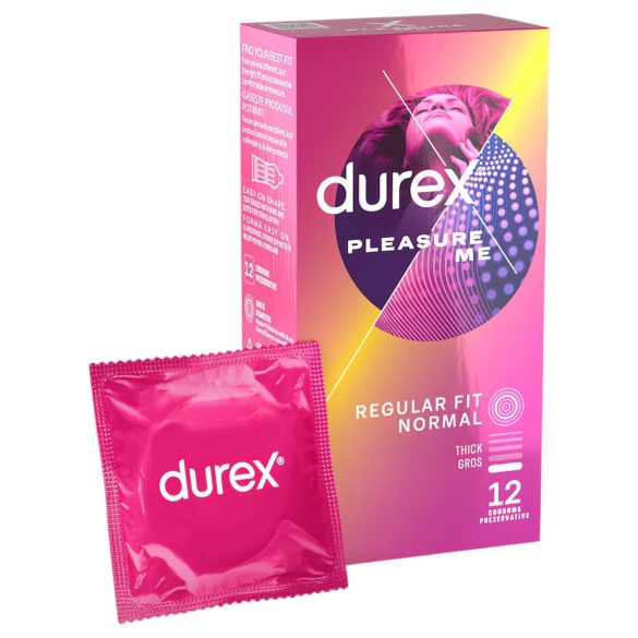 Durex Pleasure Me - kondomi - uritettupintainen, nystyillä - 12 kpl