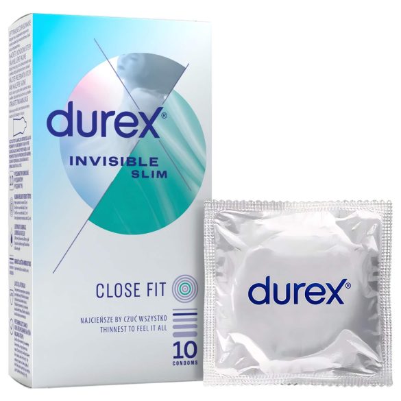 Durex Invisible Slim - ohut kondomi - 10 kpl