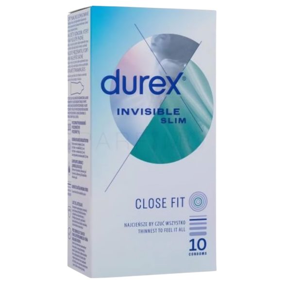 Durex Invisible Slim - ohut kondomi - 10 kpl
