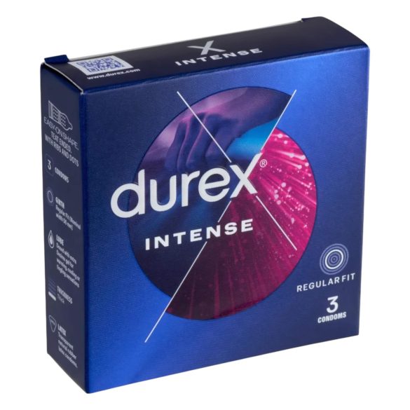 Durex Intense - uritettu ja nypytetty kondomi (3 kpl)