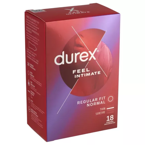 Durex Feel Intimate - ohut kondomi - 18 kpl