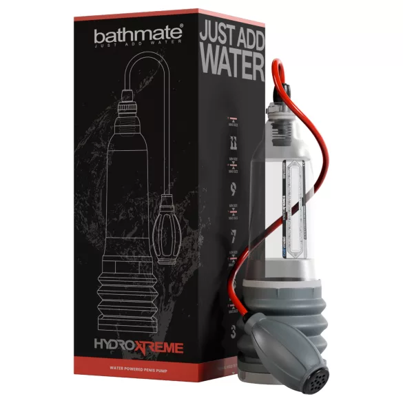 Bathmate HydroXtreme 8 - hydropumppu ilman lisävarusteita (läpinäkyvä)