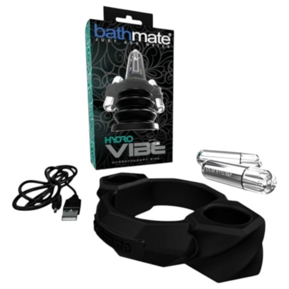 Bathmate Hydro Vibe - vedenalainen, värisevä rengas (musta)