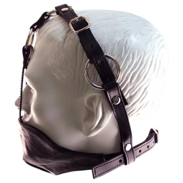 Rouge - nahkainen maski ja suupallo - musta