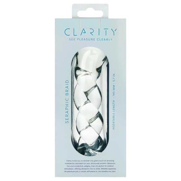 Clarity - lasidildo - punottu kuvio - kirkas
