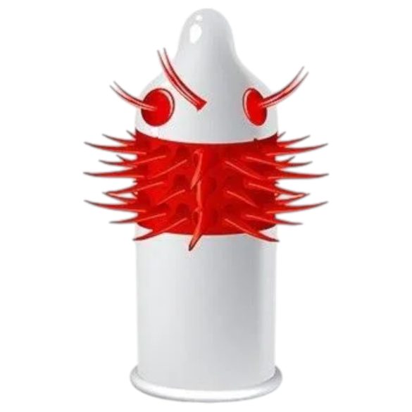 Egzo Ugly Coyote - piikkikondomi - pitkäkärkinen - 1 kpl