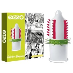 Egzo Dulche Bombero - piikikäs, stimuloiva kondomi (1 kpl)