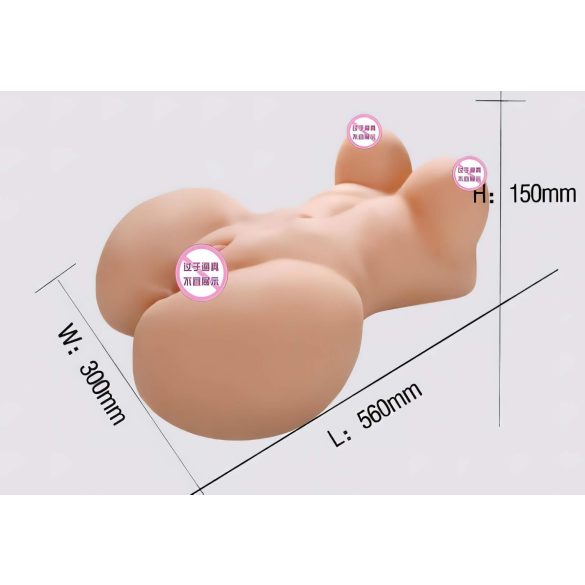 Lonely Fuck Me Silly - naisen vartalo mastubaattori - realistinen, nude