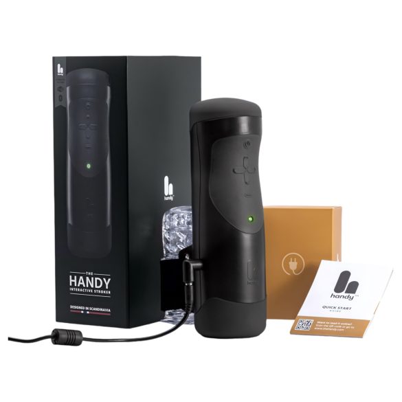 The Handy 1.1 - miesten älymasturbaattori - verkkovirtakäyttö - VR - musta