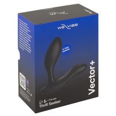   We-Vibe Vector+ - ladattava älykäs anaalivibraattori (musta)