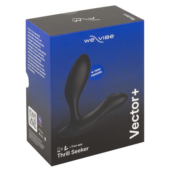 We-Vibe Vector+ - ladattava älykäs anaalivibraattori (musta)