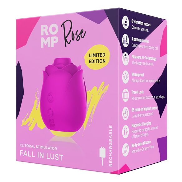 ROMP Rose - ilmapulssiruusu-vibraattori (vaaleanpunainen)
