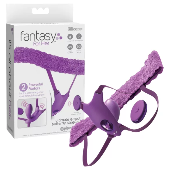 Pipedream Fantasy For Her - käytettävä, sisäänrakennettu G-pistevibraattori (violetti)