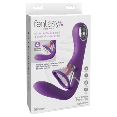   Fantasy For Her - G-piste ja klitoris vibraattori 4 moottoria - lila