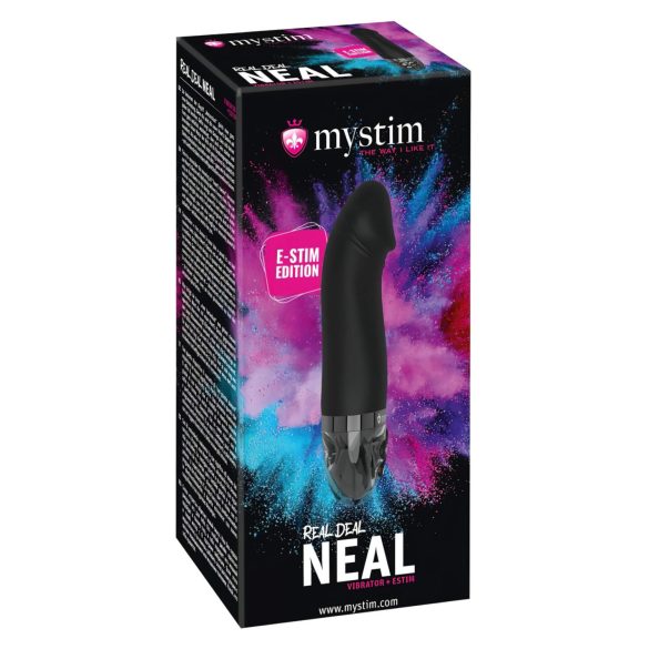 mystim Real Deal Neal Sähköstimulaattori - ladattava vibraattori (musta)