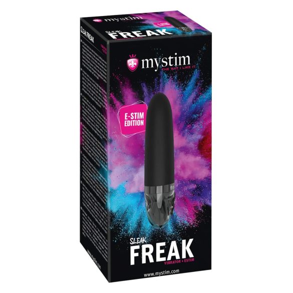 mystim Sleak Freak E-Stim - ladattava sähkövärinäsauva (musta)