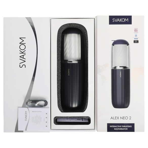 Svakom Alex Neo 2 - älykäs liikkuva masturbaattori - sininen