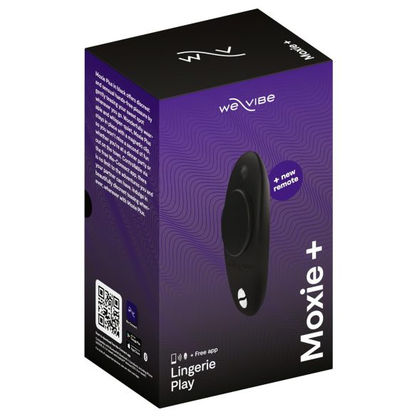 We-Vibe Moxie+ - klitoriskiihotin kaukosäätimellä - musta