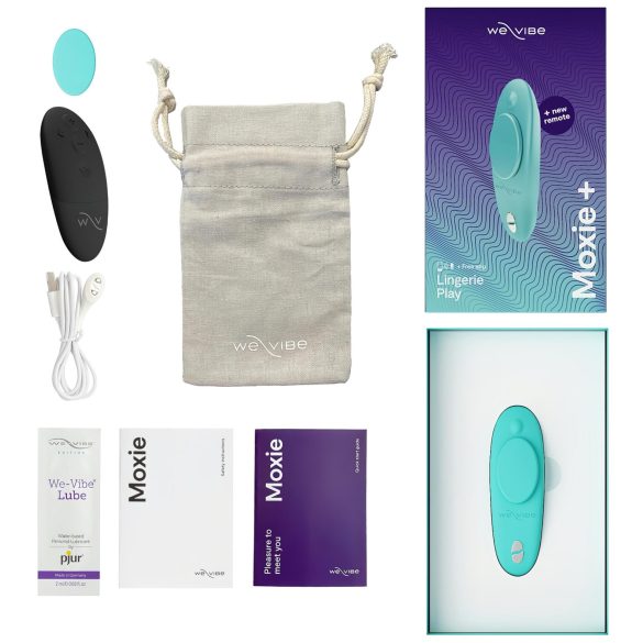 We-Vibe Moxie+ - langaton, älykäs klitoriskiihotin (turkoosi)