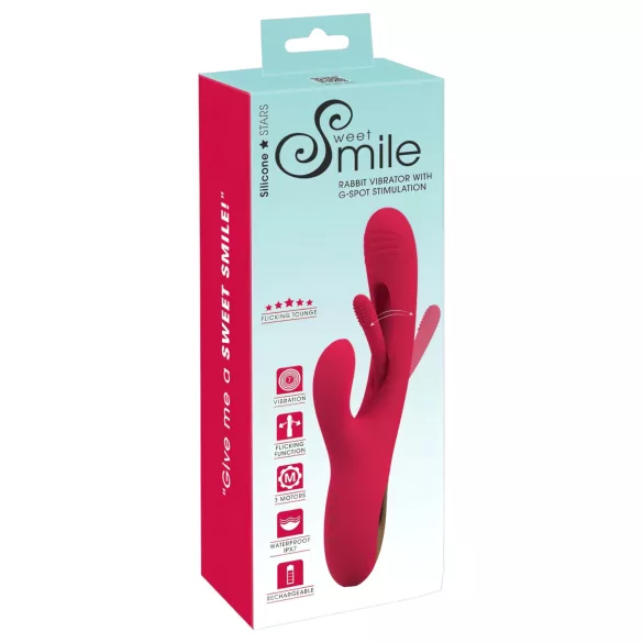 Smile - klitoriskiihotin vibraattori kielisellä varrella - punainen