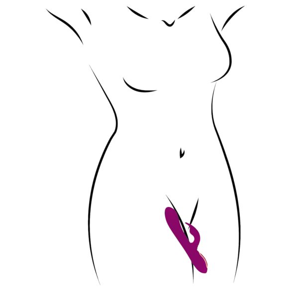 Javida - 3in1 helmivibraattori pyörivä - violetti