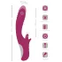 Javida - nyökivibraattori nuoleva ja työntyvä - lila