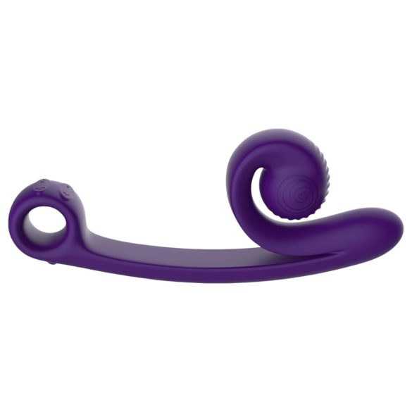 Snail Vibe Curve - klitoriskiihotin ja vibraattori - 2in1 - violetti