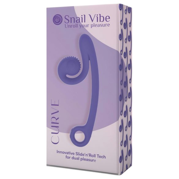 Snail Vibe Curve - klitoriskiihotin ja vibraattori - 2in1 - violetti