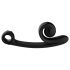 Snail Vibe Curve - 2in1 klitorisstimulaattori ja vibraattori (musta)