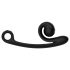 Snail Vibe Curve - 2in1 klitorisstimulaattori ja vibraattori (musta)