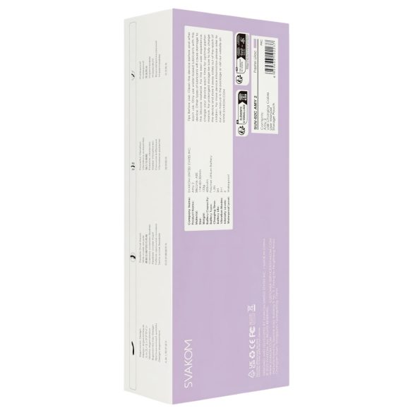 Svakom Amy 2 - G-pistevibraattori akulla vedenkestävä lila