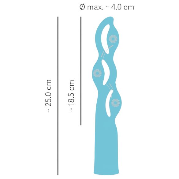 You2Toys Fabulous - ladattava vibraattori 3 moottorilla - sininen