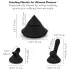 The Cowgirl Cone - sovelluksella ohjattava premium‑seksikone - 2 vaihdettavalla lisäosalla, 20 värinätilaa (musta)