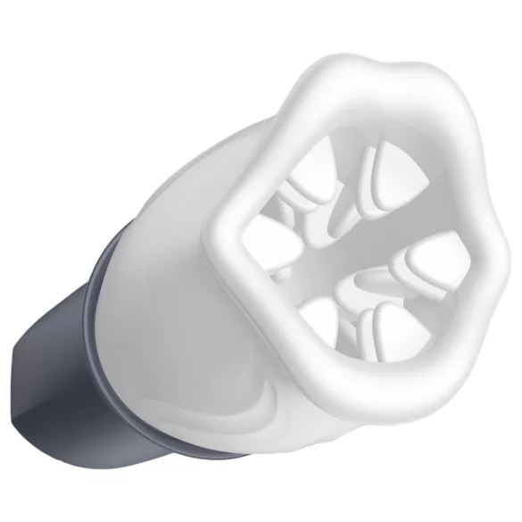 LUX Active First Class - pyörivä masturbaattori - valkoinen/harmaa